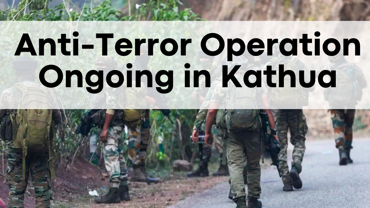 Anti-Terror Operation Ongoing in Kathua – Two Policemen Wounded in Action