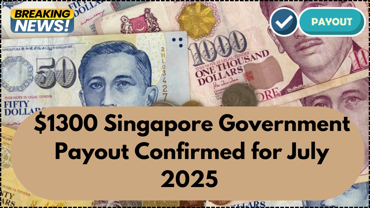 $1300 Singapore Government Payout Confirmed for July 2025 – Eligibility & Dates Inside