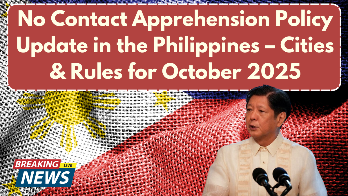 No Contact Apprehension Policy Update in the Philippines – Cities & Rules for October 2025