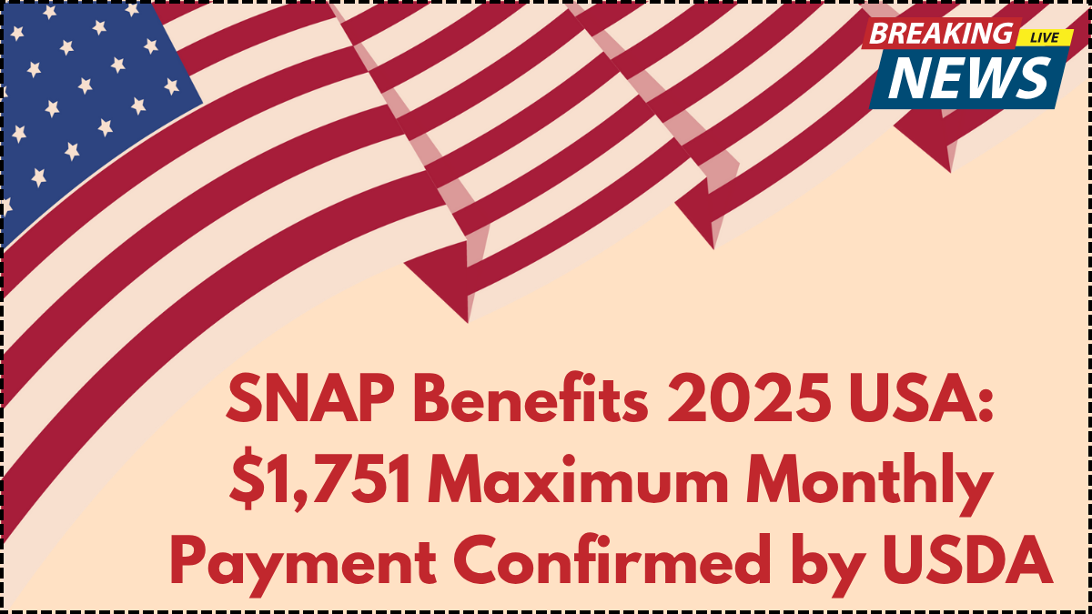SNAP Benefits 2025 USA: $1,751 Maximum Monthly Payment Confirmed by USDA