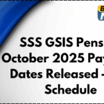 SSS GSIS Pension October 2025 Payment Dates Released – Full Schedule