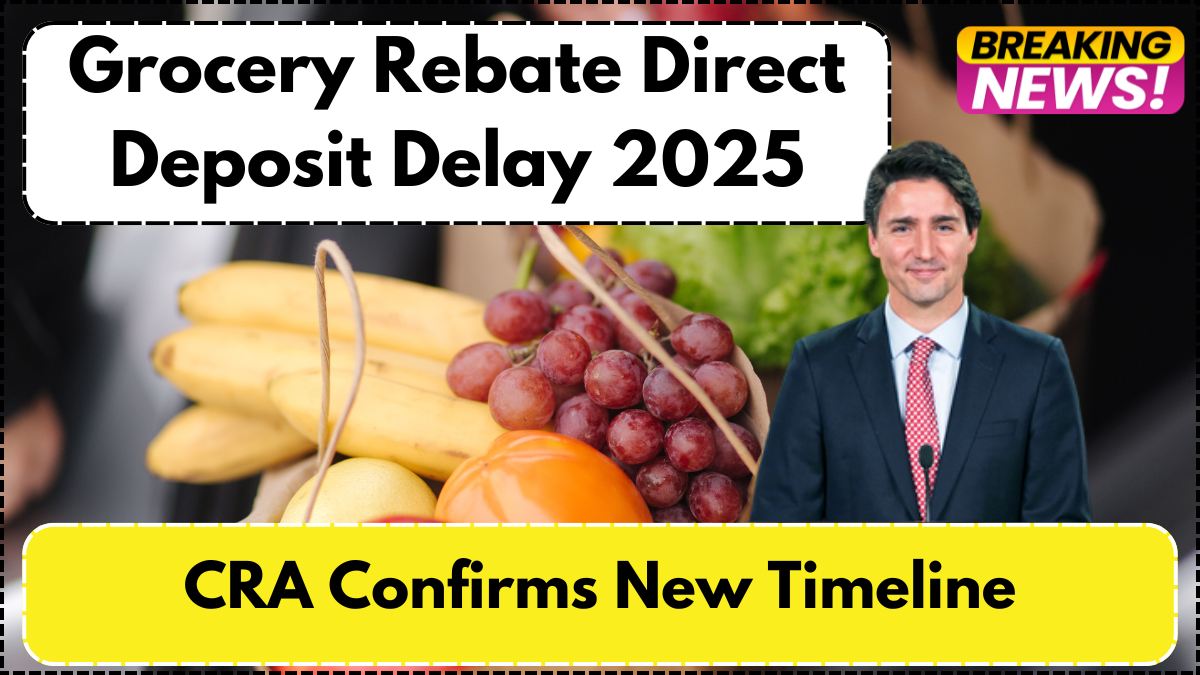 Grocery Rebate Direct Deposit Delay 2025 – CRA Confirms New Timeline