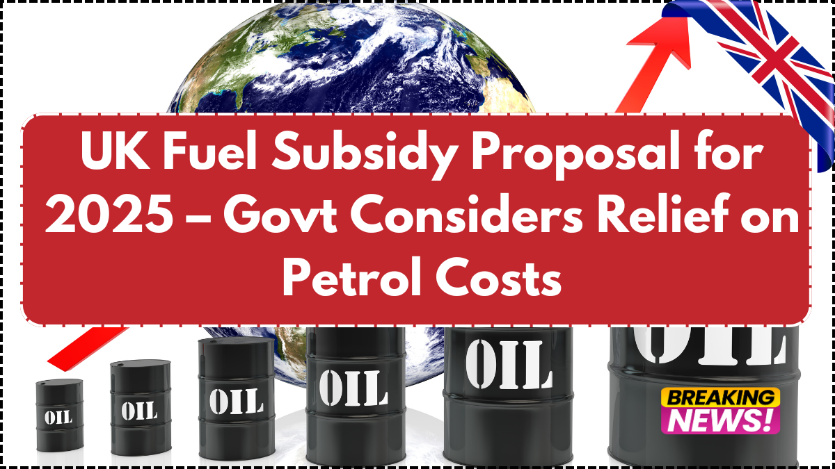 UK Fuel Subsidy Proposal for 2025 – Govt Considers Relief on Petrol Costs