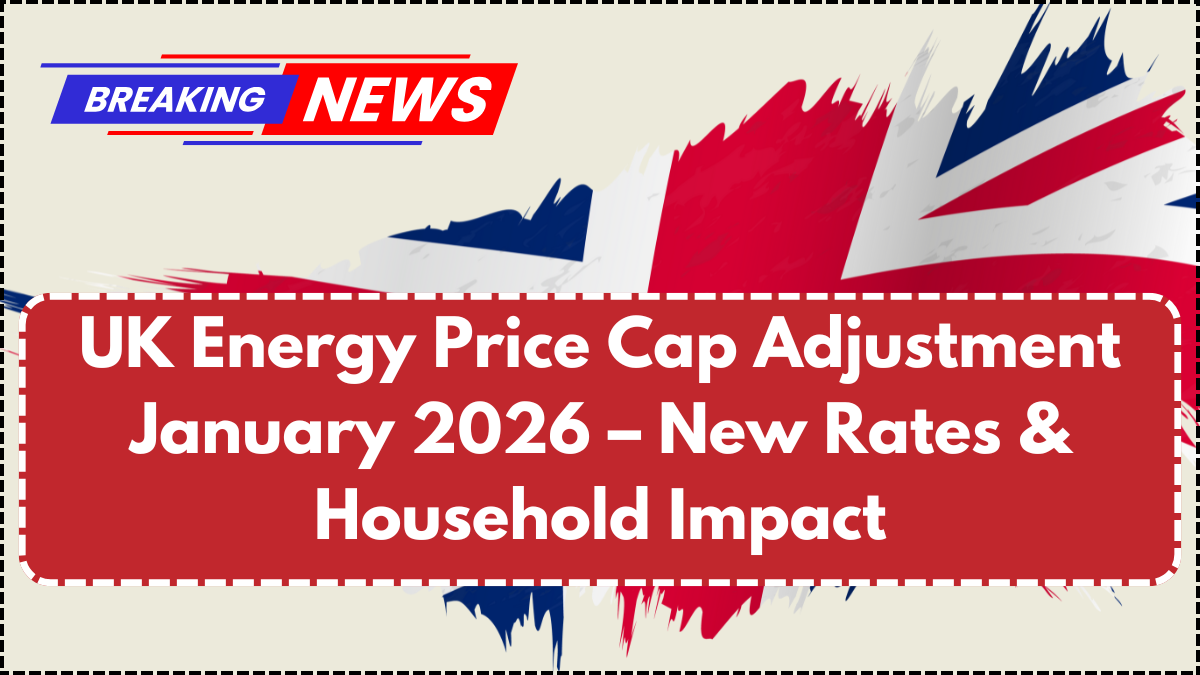 UK Energy Price Cap Adjustment January 2026 – New Rates & Household Impact