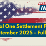 Capital One Settlement Payout in September 2025 – Full Guide