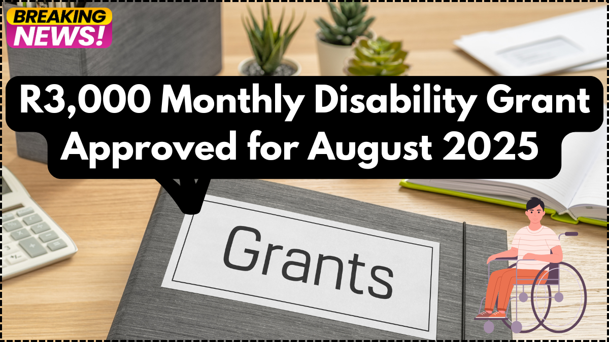 R3,000 Monthly Disability Grant Approved for August 2025 – Full SASSA Details Inside