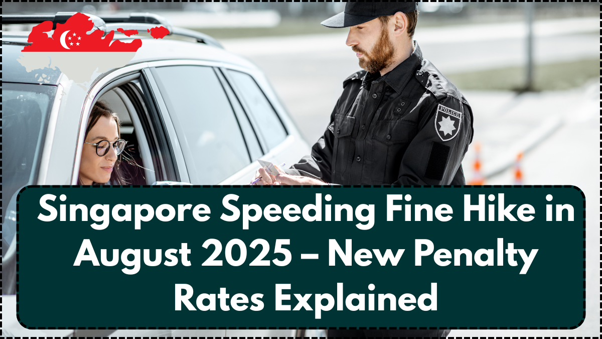 Singapore Speeding Fine Hike in August 2025 – New Penalty Rates Explained