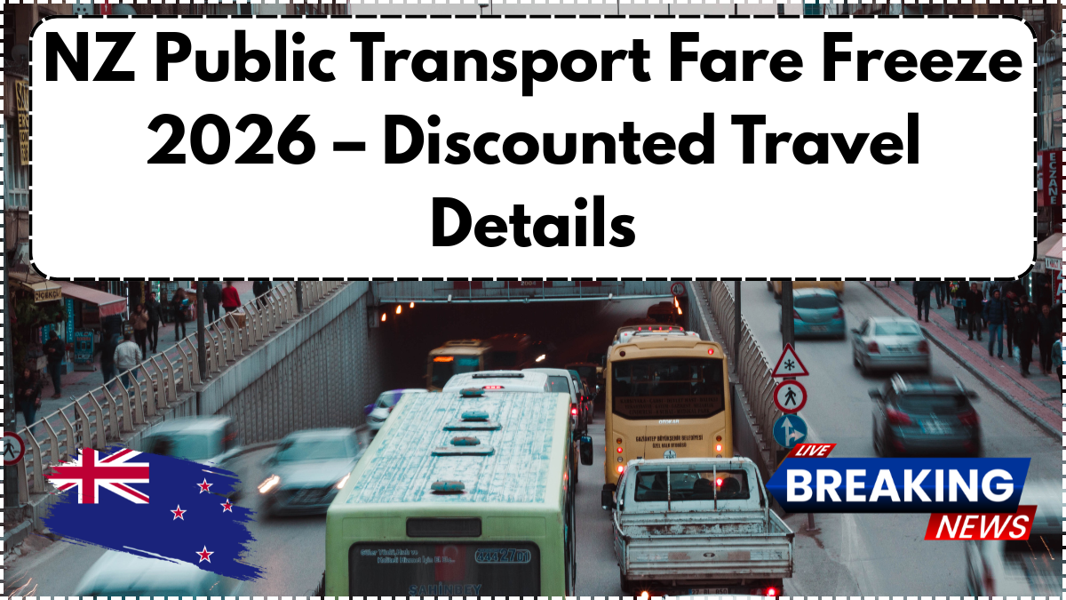 NZ Public Transport Fare Freeze 2026 – Discounted Travel Details