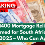 R1400 Mortgage Relief Confirmed for South Africans in July 2025 – Who Can Apply?