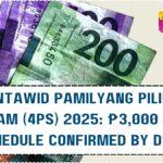 Pantawid Pamilyang Pilipino Program (4Ps) 2025: ₱3,000 Payout Schedule Confirmed by DSWD