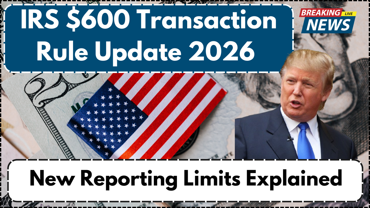 IRS $600 Transaction Rule Update 2026 – New Reporting Limits Explained